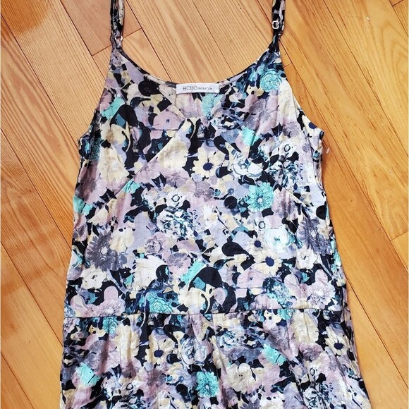 BCBGeneration Floral Peplum Top Size S - Picture 1 of 3